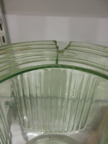 Image for Green glass kitchen jar
