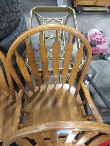 Image for (6) Wooden spoon back chairs