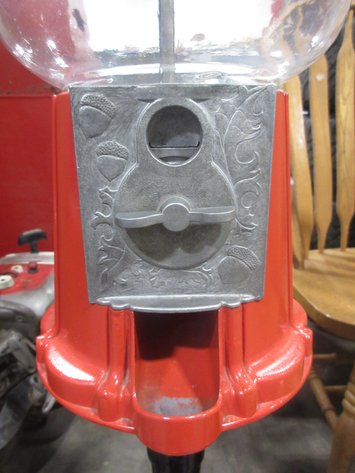 Image for Coin operated gumball machine on stand