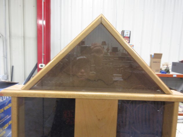 Image for Wooden display for Veteran Memorial Flags