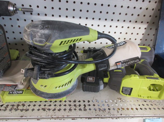 Image for Group of Ryobi tools in bag