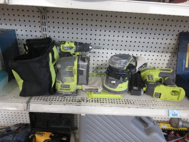 Image for Group of Ryobi tools in bag