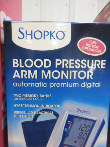Image for Shopko blood pressure arm monitor