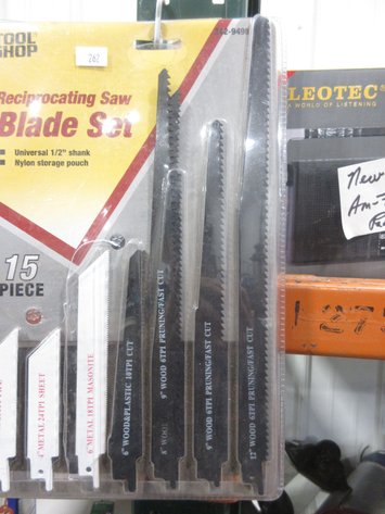 Image for Tool Shop reciprocating saw blade sat