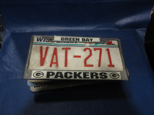 Image for Group of metal license plates