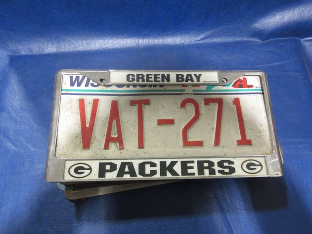 Image for Group of metal license plates