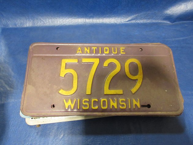 Image for Group of metal license plates