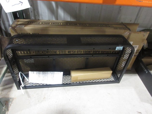 Image for Black Widow steel mesh ATV front back basket