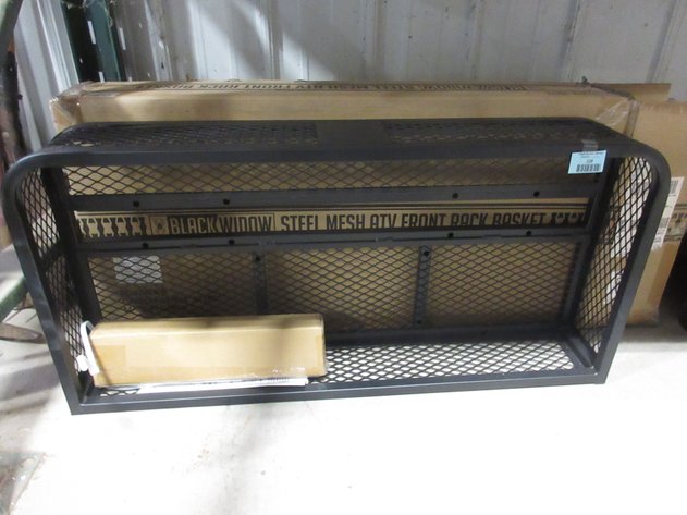 Image for Black Widow steel mesh ATV front back basket