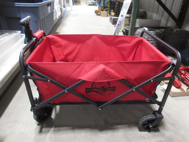 Image for St. Croix Casino advertising rolling garden cart with cloth liner