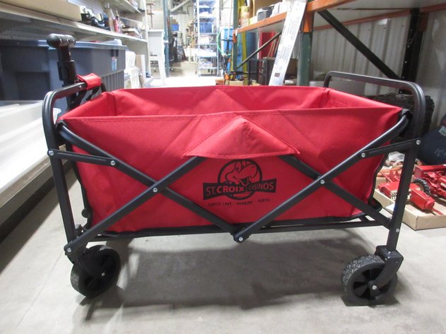 Image for St. Croix Casino advertising rolling garden cart with cloth liner