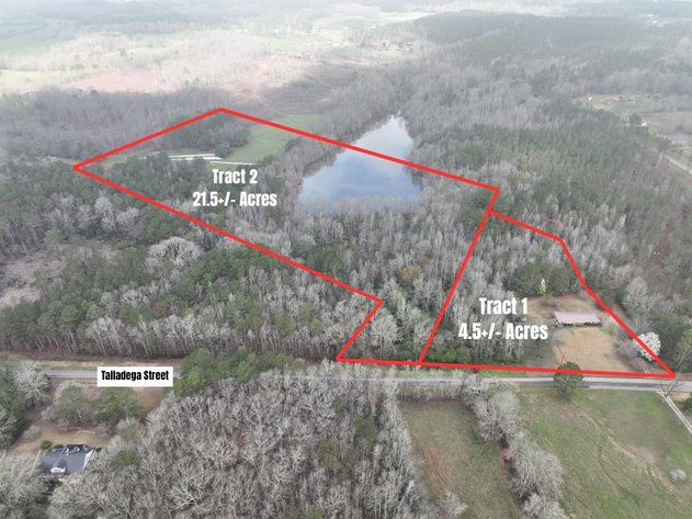Image for Unrestricted 21± Acres w/ 7± Acre Shared Lake + Brick Home on 4.5± Acres – Online Auction