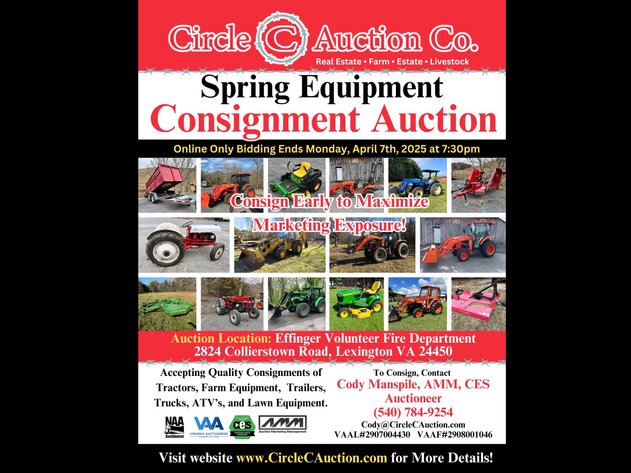 Image for Spring Equipment Consignment Auction