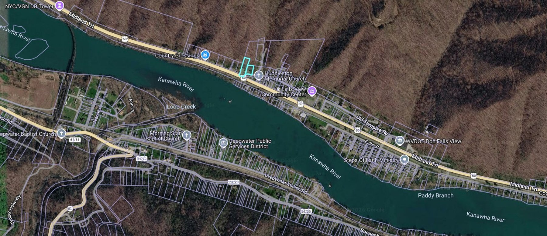Image for SOLD $46,200 - 2 Bedroom on Nearly an Acre with River Views Along US-60 in Fayette County