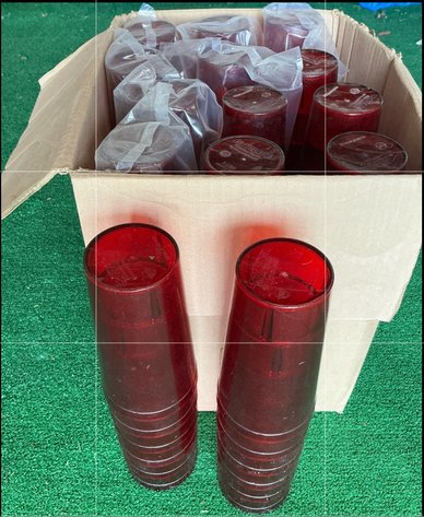 Image for 20 Ounce Ruby Red Drinking Glasses