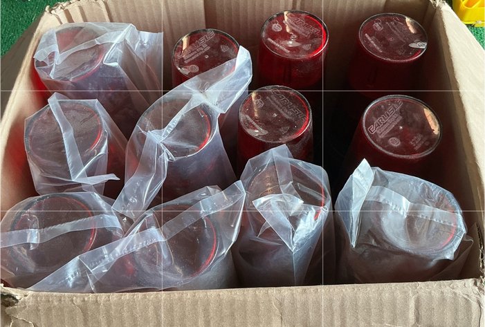 Image for 20 Ounce Ruby Red Drinking Glasses