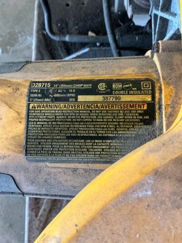 Image for DeWalt Metal Chop Saw