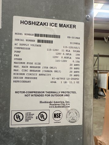 Image for Hoshizaki Ice Maker & Bin