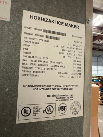 Image for Hoshizaki Ice Maker & Bin