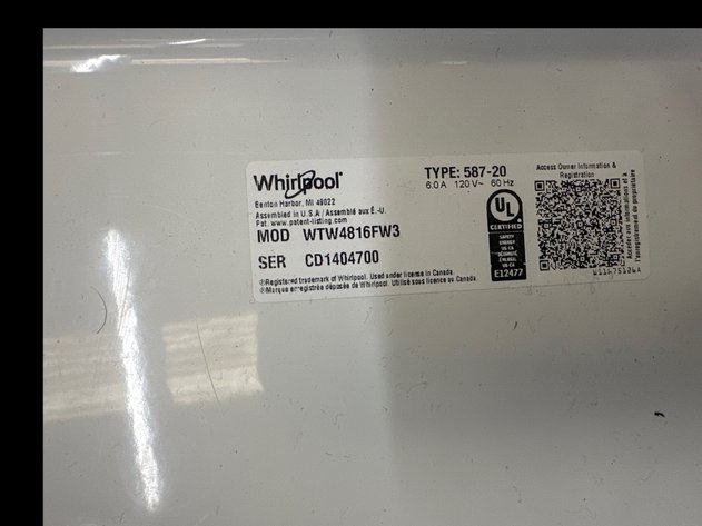 Image for Whirlpool Washer