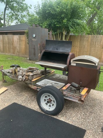 Image for Barbecue Pit with Smoker & Pizza Oven