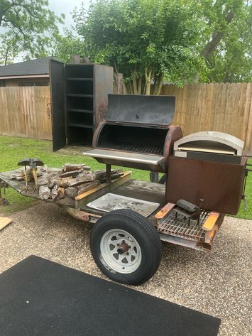 Image for Barbecue Pit with Smoker & Pizza Oven