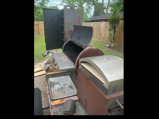 Image for Barbecue Pit with Smoker & Pizza Oven