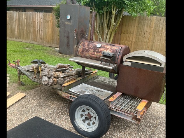 Image for Barbecue Pit with Smoker & Pizza Oven
