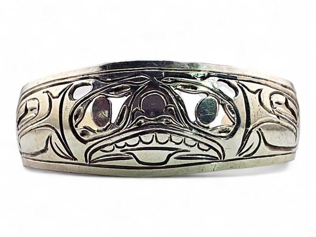 Sterling Silver Formline Cuff Bracelet