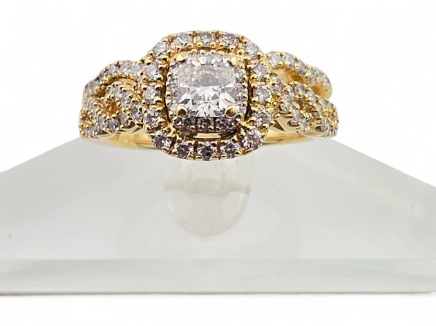 2.5 ctw Diamond Bridal Set in 14k Yellow Gold