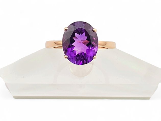 14k Yellow Gold & Moroccan Amethyst Ring