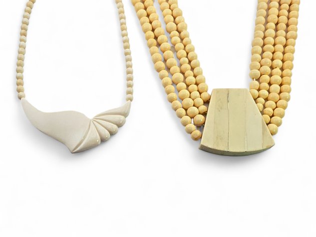 Walrus Ivory & Bone Necklaces