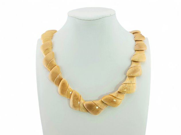 Mammoth Ivory Tiled Necklace