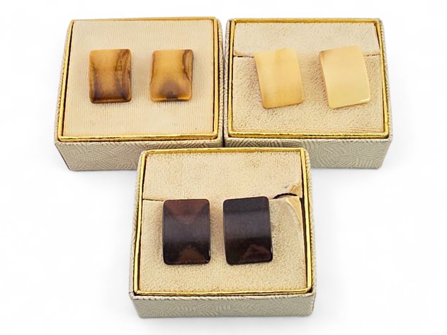 Mammoth & Walrus Ivory Clip-on Earrings