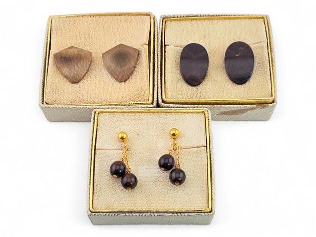 Mammoth & Walrus Ivory Clip-on Earrings