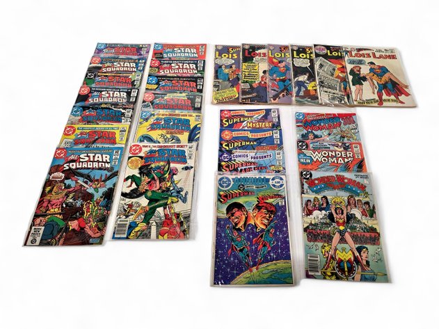 26x DC Comics - All-Star Squadron, Lois Lane, Wonder Woman & More