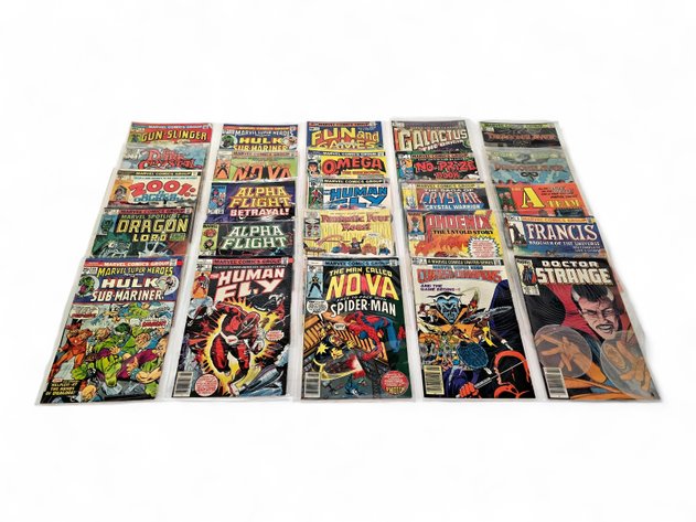 25x Marvel Comics - Nova, Alpha Flight, Doctor Strange & More