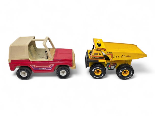 Tonka Pressed Steel Off-Road Buggy & Buddy L Big Bruiser Dump Truck