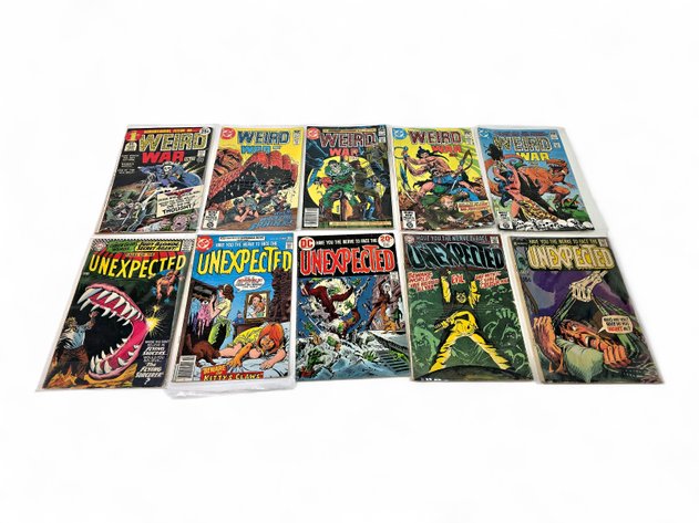 10x Weird War Tales & Tales of the Unexpected