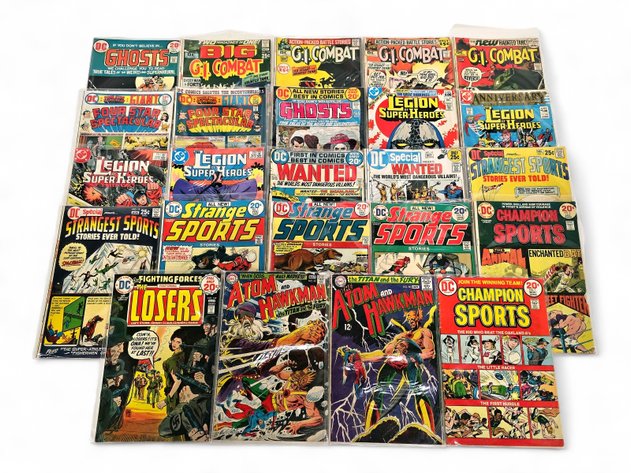 24x DC Comic Books - G.I. Combat, Atom, The Losers & More