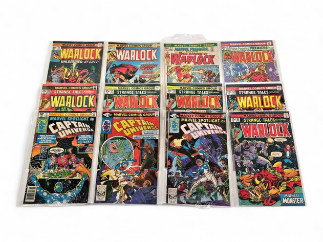 12x Marvel Warlock & Captain Universe Comic Books
