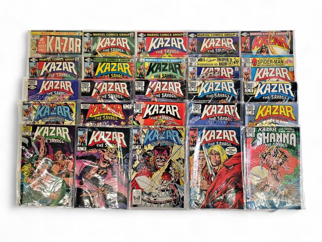 25x Marvel Ka-Zar The Savage Comic Books