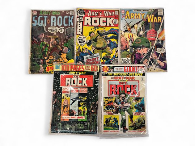 11x DC Sgt. Rock Comic Books