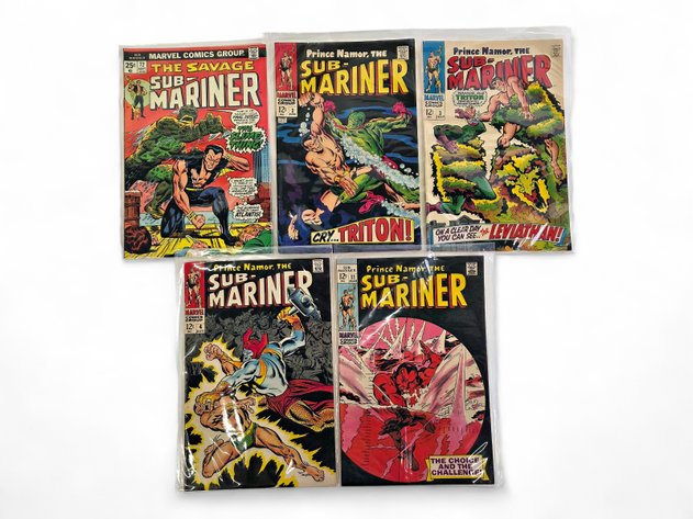 10x Marvel Prince Namor, the Sub-Mariner & The Savage Sub-Mariner Comic Books