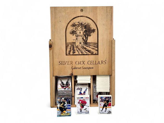 Upper Deck Hockey Trading Cards w/ Wooden Crate