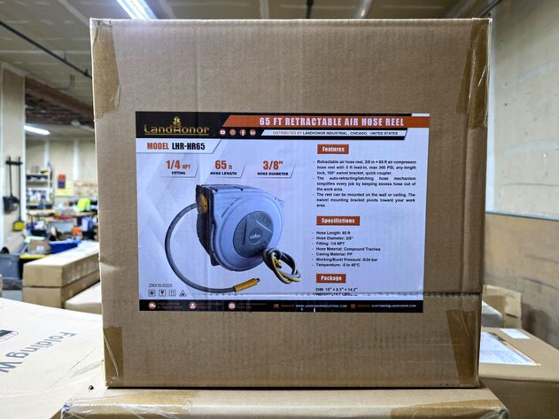 65' Retractable Air Hose Reel - LandHonor - LHR-HR65