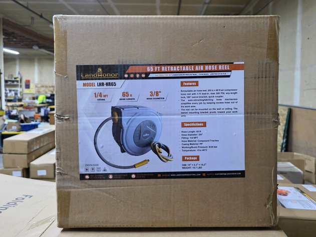 65' Retractable Air Hose Reel - LandHonor - LHR-HR65