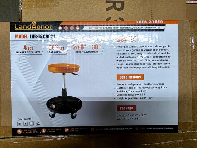 240 Lbs Tool Stool - LandHonor - LHR-BLC9021