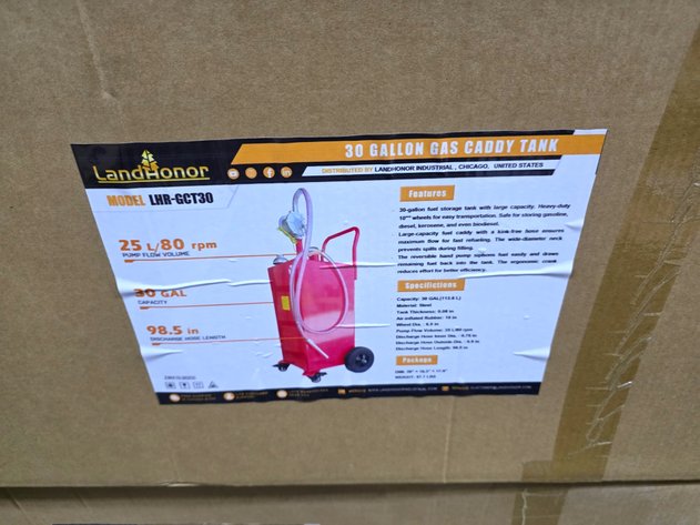 30-Gallon Gas Caddy Tank - LandHonor - LHR-GCT30