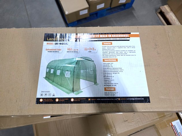 15' x 7' x 7' Walk-In Greenhouse - LandHonor - LHR-WG1507